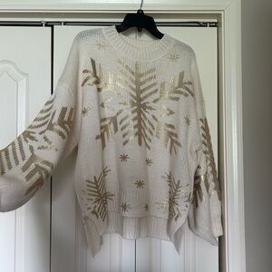Off-White Snowflake Sweater